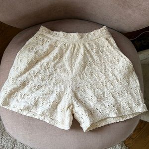 Open Knit Mango Shorts